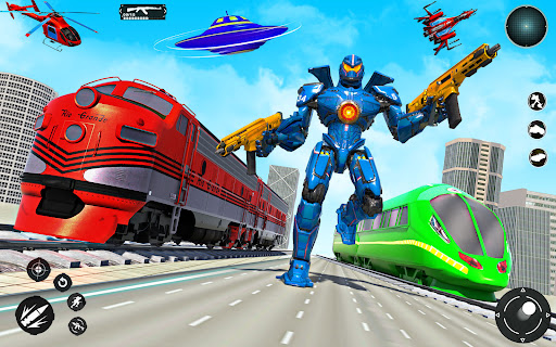 Train Robot Transform Car Game ekran görüntüsü