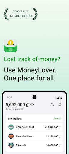 Money Lover - Gider yöneticisi ekran görüntüsü