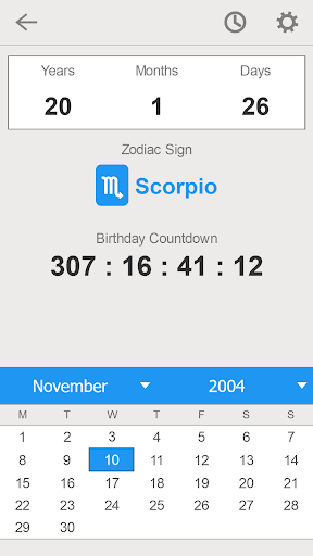 Age Calculator Calendar Pro ekran görüntüsü