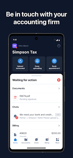 TaxDome Client Portal ekran görüntüsü