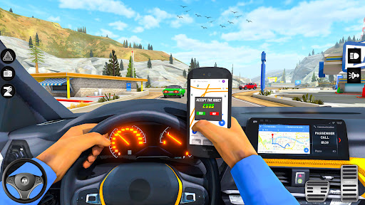 Crazy Car Driving: Taxi Games ekran görüntüsü