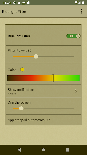 EyeCareL: Blue light filter ekran görüntüsü