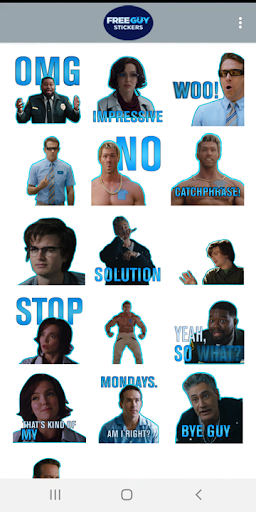 Free Guy Stickers ekran görüntüsü