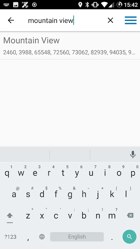Zip Code ekran görüntüsü