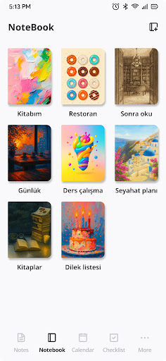 BaseNote: Notlar ve görevler ekran görüntüsü