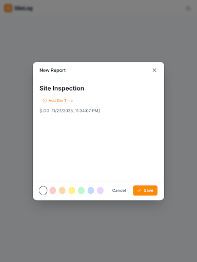 SiteLog: Field Reports & Notes ekran görüntüsü
