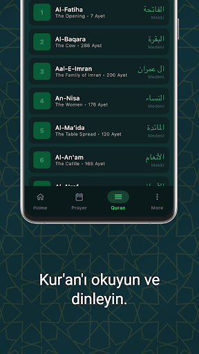 Sirat: Kuran, Ezan, Dua ekran görüntüsü