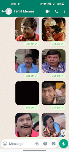 Vadivelu Animated Stickers ekran görüntüsü