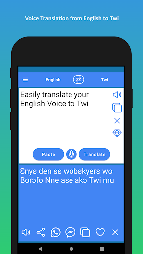 English to Twi Translator ekran görüntüsü