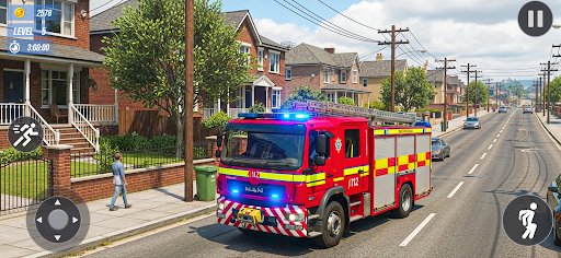 Fire Engine Rescue Sim Games ekran görüntüsü