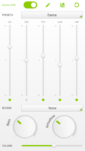 PlayerPro Cloudy Green Skin ekran görüntüsü