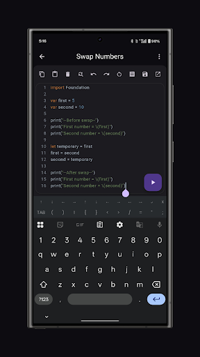 SwiftCore Compiler(Pro) ekran görüntüsü