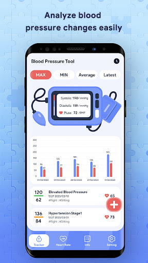 Blood Pressure Tool - BP Diary ekran görüntüsü