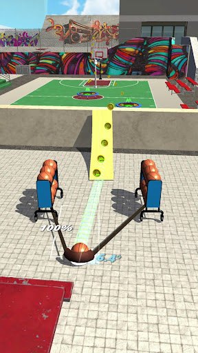 Slingshot Basketball! ekran görüntüsü