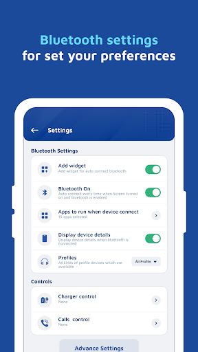 Bluetooth Manager controller ekran görüntüsü