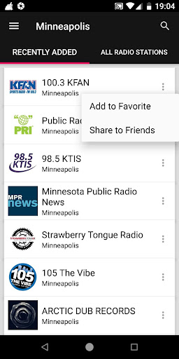 Minneapolis Radio Stations ekran görüntüsü
