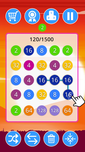 2-4-8 : link identical numbers ekran görüntüsü