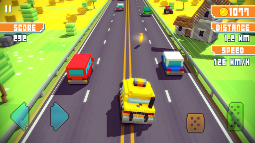 Blocky Highway: Traffic Racing ekran görüntüsü
