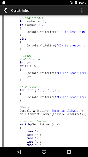 C# Programming Compiler ekran görüntüsü