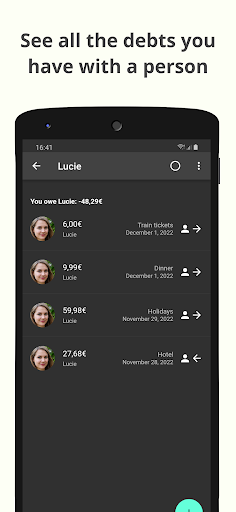 Debt Tracker ekran görüntüsü