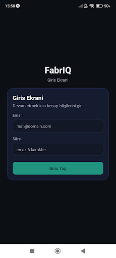 FabrIQ ekran görüntüsü