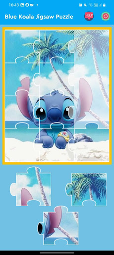 Cute Blue Koala Jigsaw Puzzle ekran görüntüsü