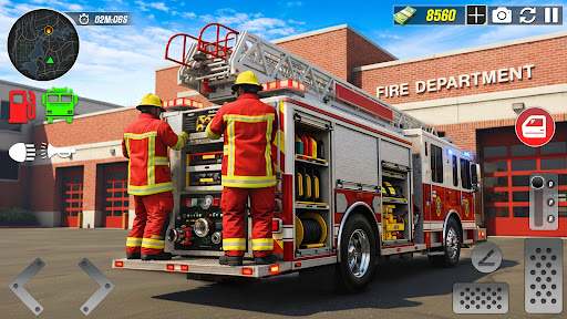 US Fire Truck Rescue Games 3d ekran görüntüsü