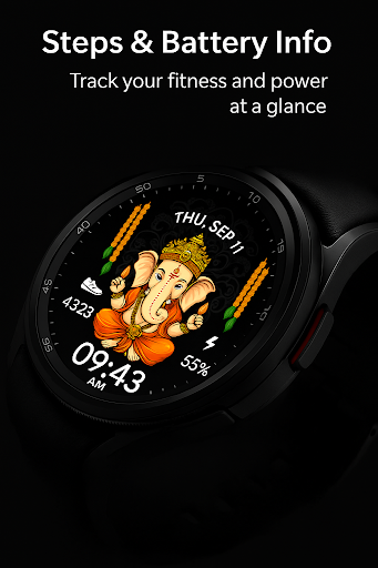 Lord Ganesha WatchFace ekran görüntüsü