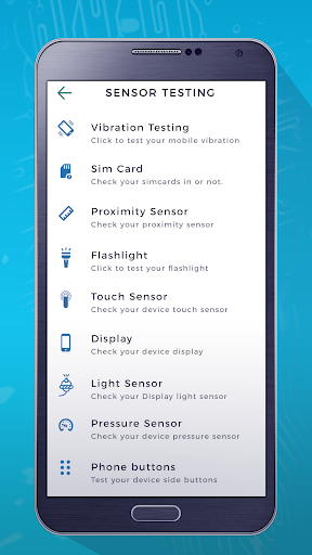Sensor Test Toolbox ekran görüntüsü