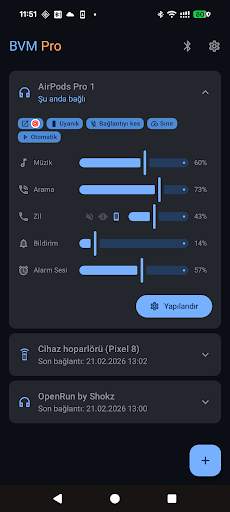 Bluetooth Ses Kontrolü ekran görüntüsü
