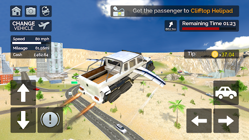 Flying Car Transport Simulator ekran görüntüsü
