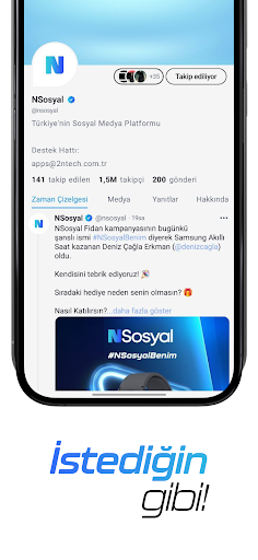 NSosyal ekran görüntüsü