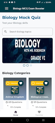 Biology MCQ Exam Booster ekran görüntüsü