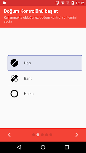 Doğum kontrol hapı ekran görüntüsü