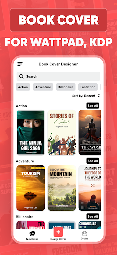 Book Cover Maker for Wattpad ekran görüntüsü