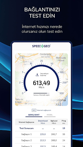Hız Testi: Speed Test SpeedGeo ekran görüntüsü