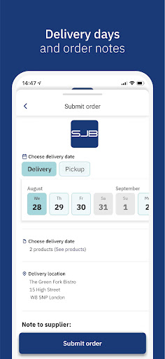 SJB Foods ekran görüntüsü