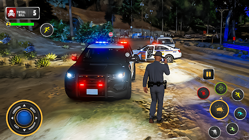 US Police Thief Chase Game 3d ekran görüntüsü
