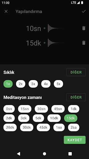 Unguided Meditation Timer ekran görüntüsü