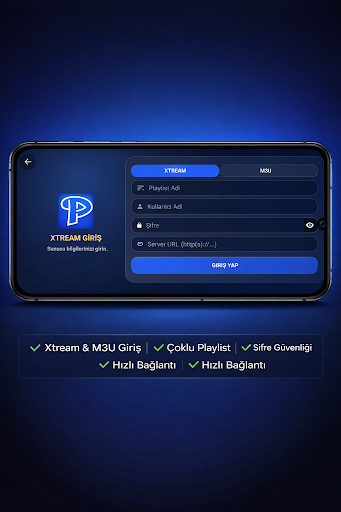P-Medya IPTV Player ekran görüntüsü