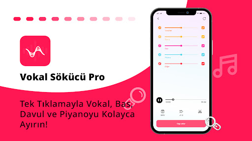 Vokal sökücü, müzik editörü ekran görüntüsü
