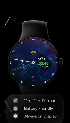 minimal saat yüzü ekran görüntüsü