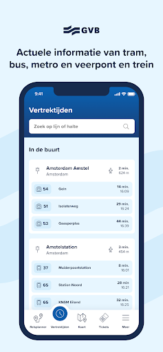 GVB reis app ekran görüntüsü