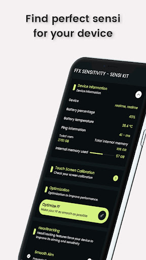 FF sensitivity - Sensi Kit ekran görüntüsü