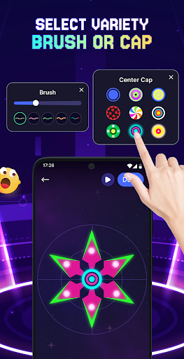 Finger Spinner: Glow Art Magic ekran görüntüsü