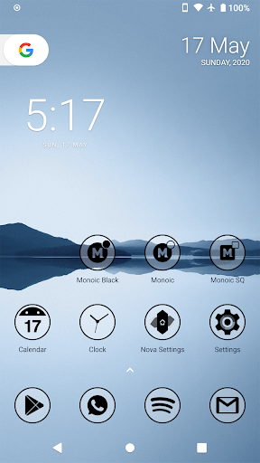 Monoic Black Minimal Icon Pack ekran görüntüsü