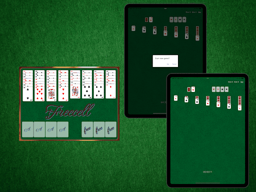 Basit FreeCell kart oyunu ekran görüntüsü