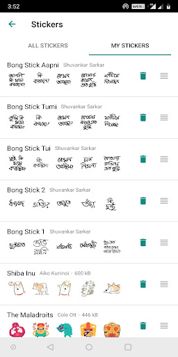 BongStick - Bengali WASticker ekran görüntüsü