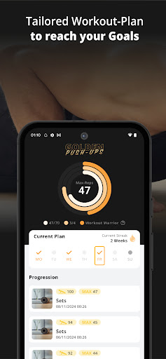 GOLDEN Push-Ups Pushup Tracker ekran görüntüsü