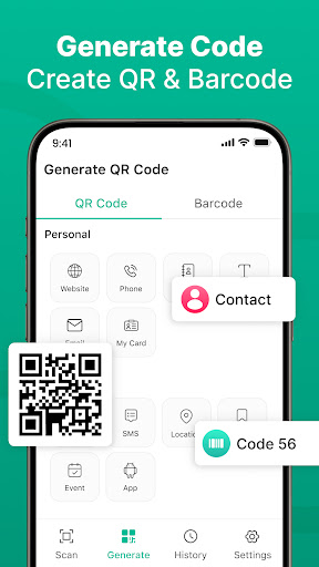 QR & Barcode Scanner: Home ekran görüntüsü